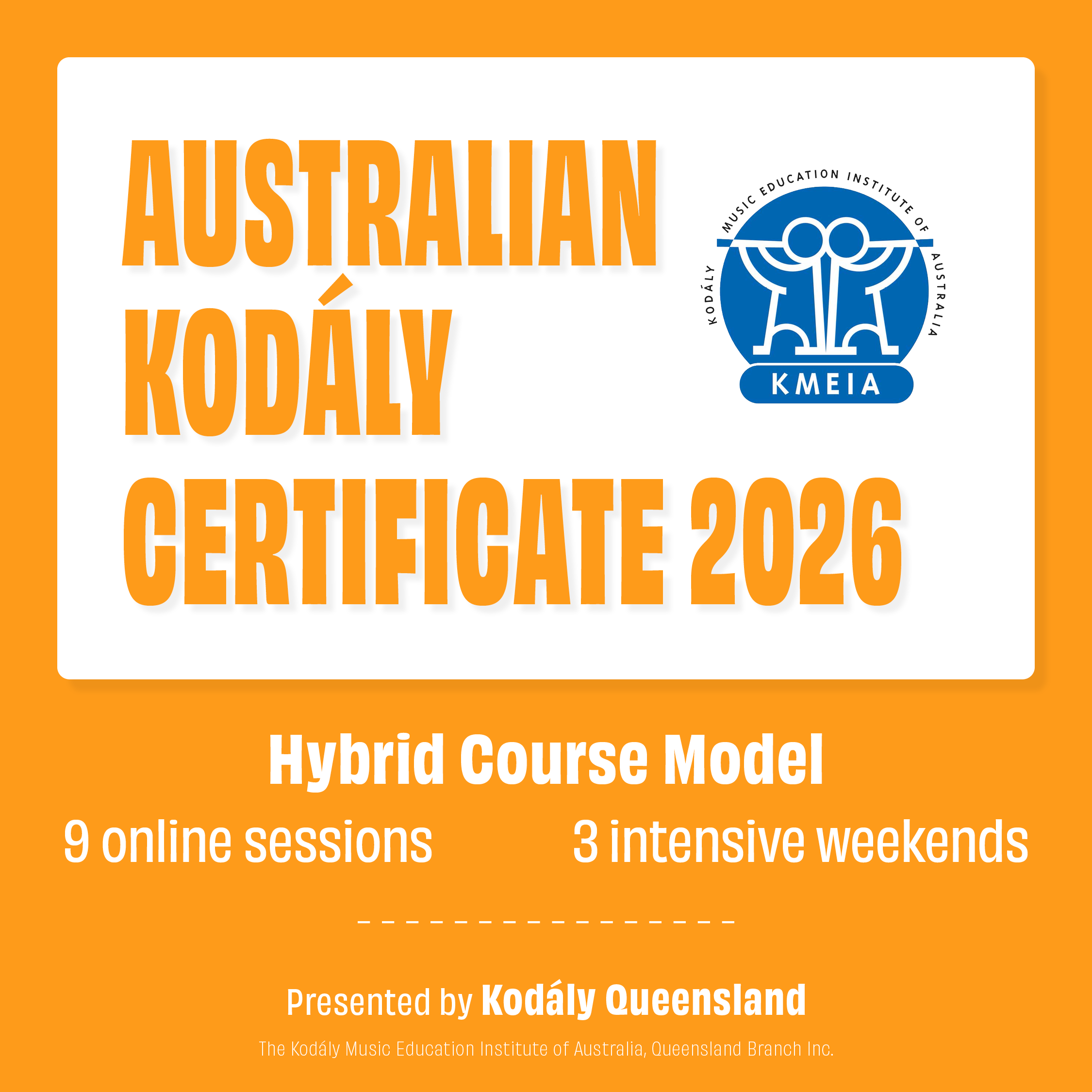 Australian Kodály Certificate 2026 - Primary Level 1