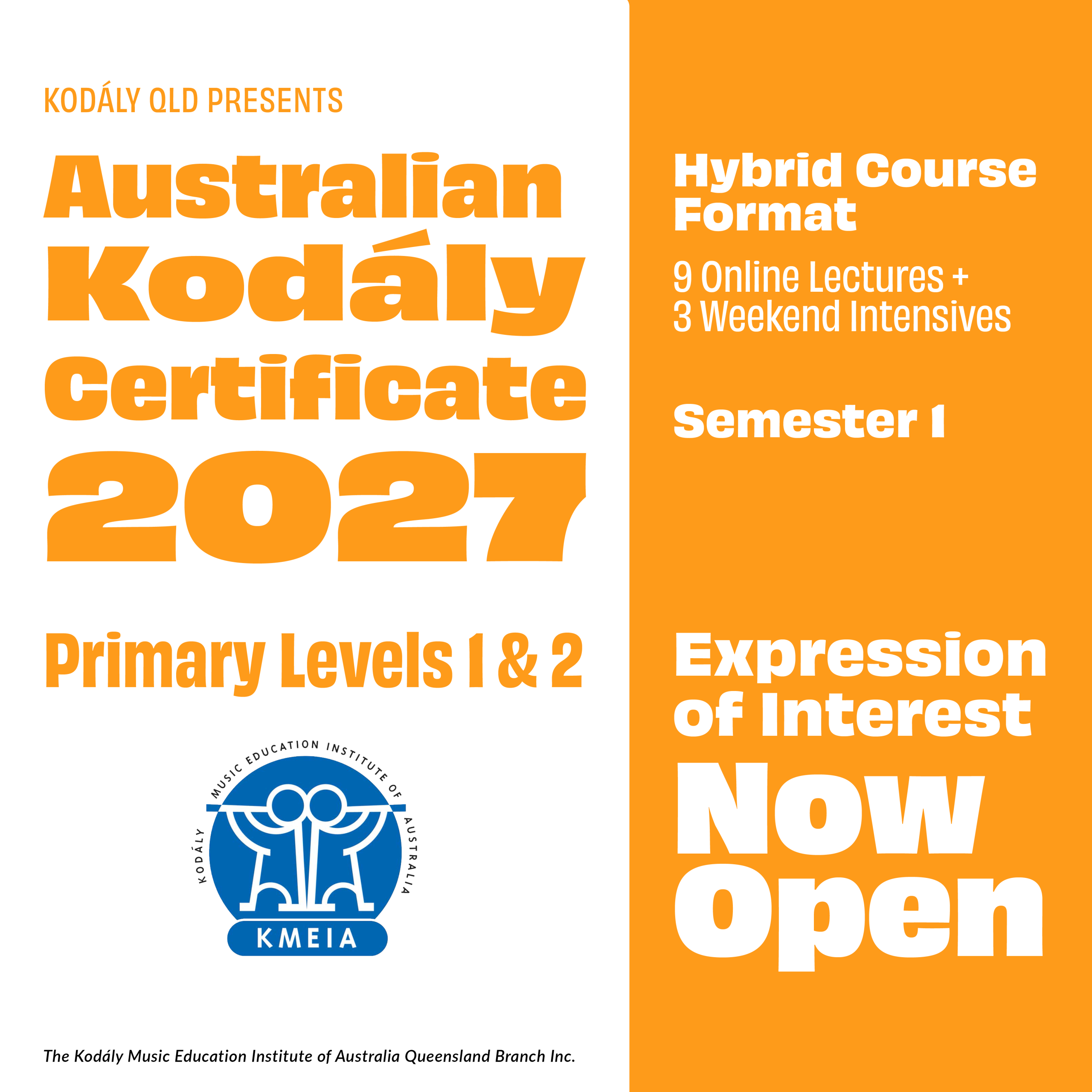 Australian Kodály Certificate 2027